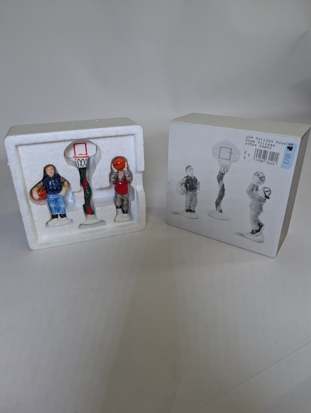 Department 56 Snow Village Holiday Hoops Set of 3 Retired MIB